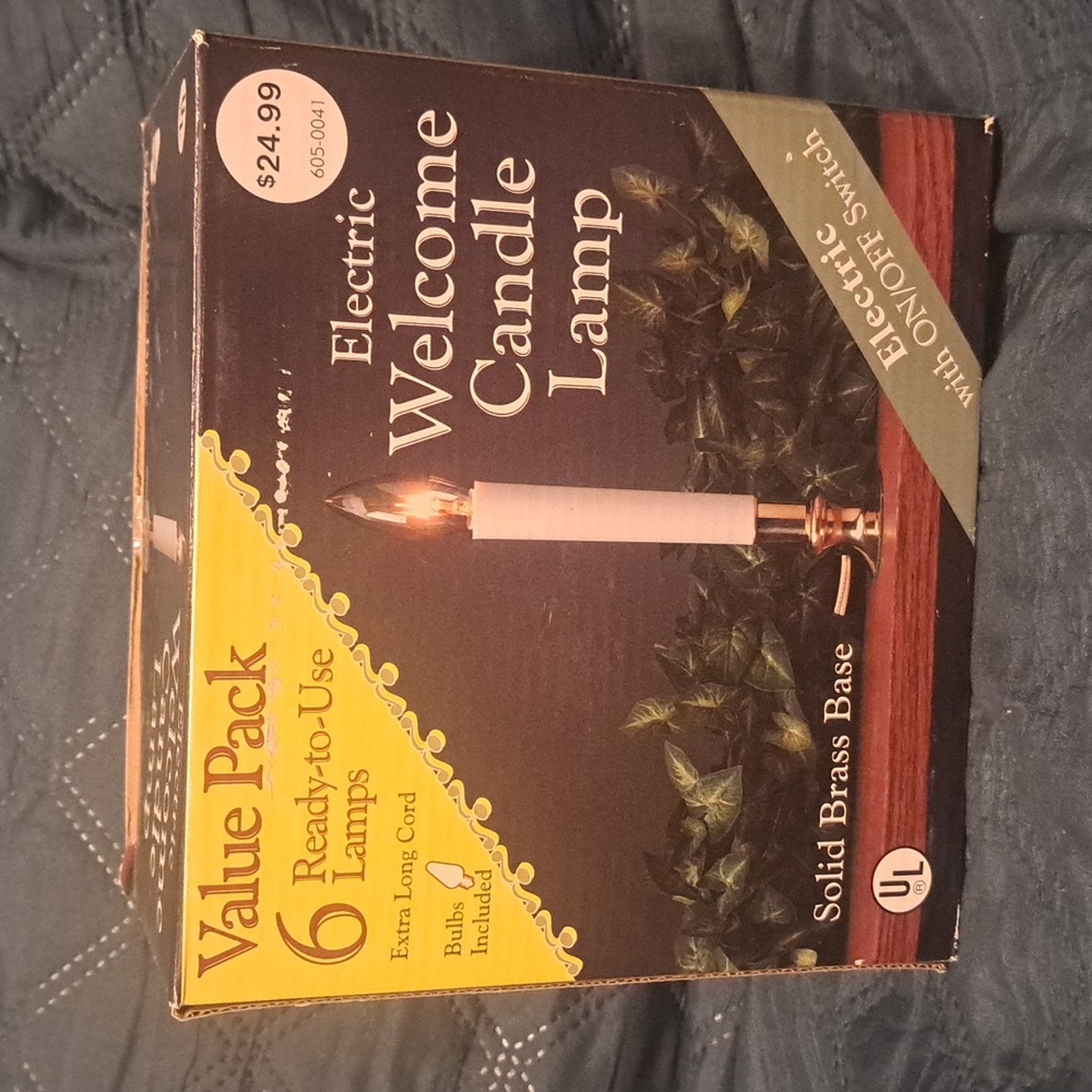 New in Box Value Pack- 6 Electric Welcome Candle Lamps
